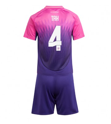 Germany Jonathan Tah #4 Replica Away Stadium Kit for Kids Euro 2024 Short Sleeve (+ pants)